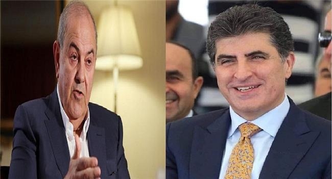 	 ئەیاد عەللاوی پیرۆزبایی لە نێچیرڤان بارزانی دەكات