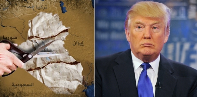 پەرلەمانتارێکی عێراق: گومان دەکرێ ترەمپ عێراق دابەش بکات 