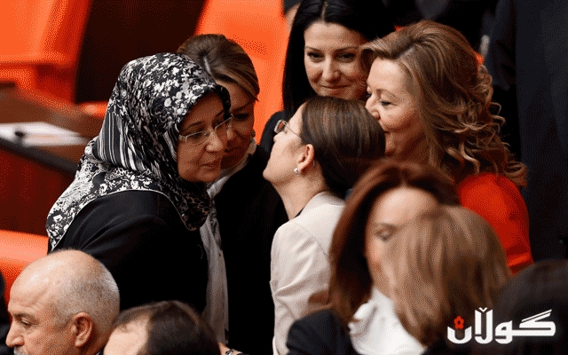 رێژه‌ی ژنان له‌ په‌رله‌مانی نوێی توركیا