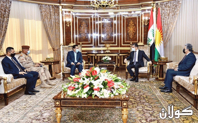 سەرۆکی حکوومەتی هەرێمی کوردستان پێشوازیی لە ڕاوێژکاری ئاسایشی نیشتمانیی عێراق کرد