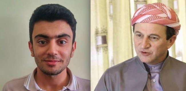 ئەدھەم بارزانی قوتابییەکەی هەڵەبجە خەڵات دەکات 