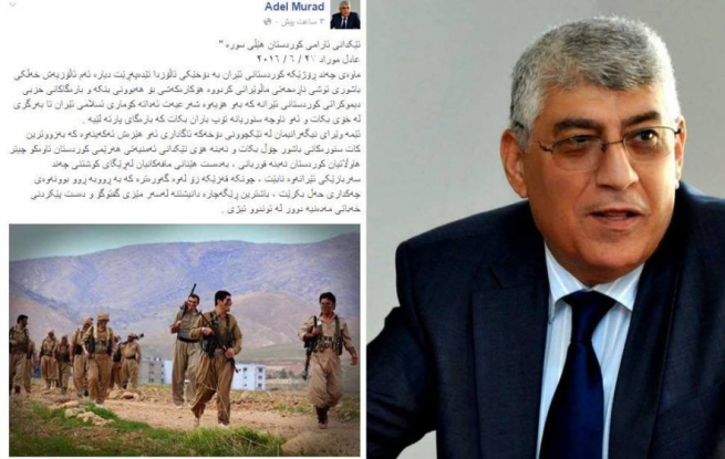عادل موراد نییەت پاكی و پشتگیری خۆی بۆ شیعە دووبارە دەکاتەوە