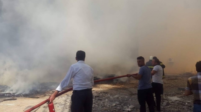 لە سلێمانى ماڵێک ئاگرى گرت