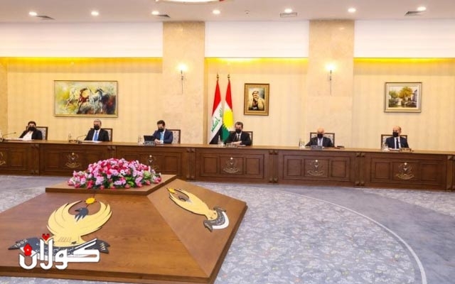 ئه‌نجوومه‌نى وه‌زیرانى هه‌رێمى كوردستان كۆ بووه‌وه‌