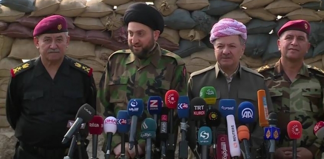 بارزانی: پێشمەرگە شەڕ بۆ بەرگریکردن لە کوردستان دەکات نەک بۆ ئەمریکا