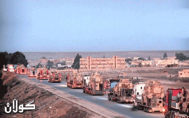 كاروانێكی سەربازیی ئەمەریكا گەیشتە ھەرێمی كوردستان