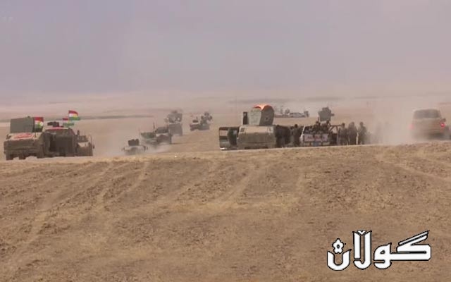 ھێزەکانی پێشمەرگەی کوردستان بەرەبەیانی ئەمڕۆ شکستیان بە ھێرشێکی چەکدارانی داعش لە میحوەری وانکێ ھێنا