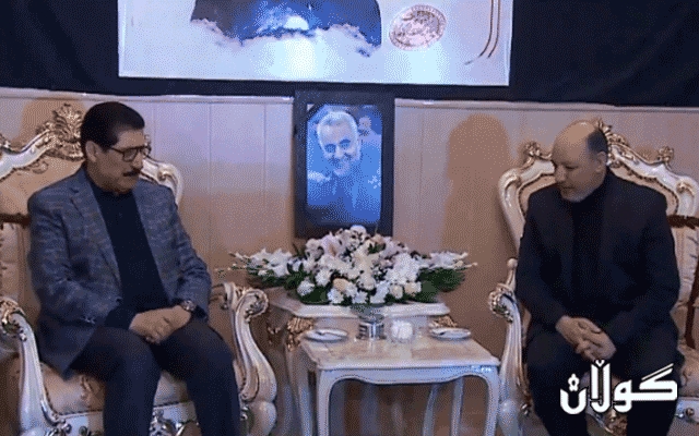  شاندێکی پارتی بەشداری لە پرسەی قاسم سولەیمانی کرد 