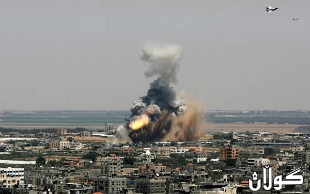  ئیسرائیل بنکە چەکدارییەکانی حەماس بۆردومان دەکات 