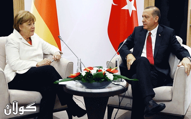  ئەردۆگان پەیوەندی بە مێرکڵەوە دەکات