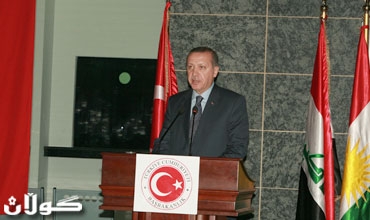 سەرۆك وەزیرانی توركیا كونسوڵگەی وڵاتەكەی لە هەولێر كردەوە