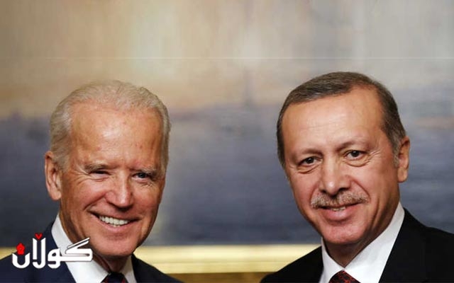 جۆ بایدن و رەجەب تەیب ئەردۆگان پەیوەندییەکی تەلەفۆنی ئەنجام دەدەن