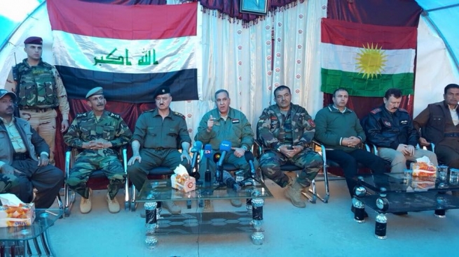 وه‌زیری به‌رگری عێراق سه‌ردانی فه‌رمانده‌ی هێزه‌كانی پشتیوانی یه‌كی كرد