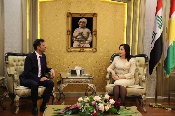سەرۆكی پەرلەمان پێشوازیی لە شاندێكی دەزگاى كۆنراد ئەدینهاوەر شتیڤینگ كرد