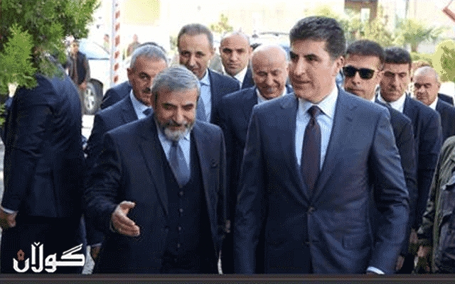  نێچيرڤان بارزانى پيرۆزبايى لە سەلاحەددین بەهائەدین دەکات 