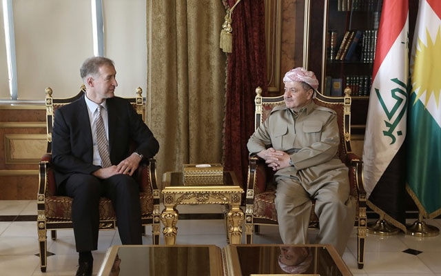 سەرۆكی هەرێمی كوردستان پێشوازی لە كۆنسوڵی گشتیی نوێی ئەڵمانیا لە هەولێر دەكات