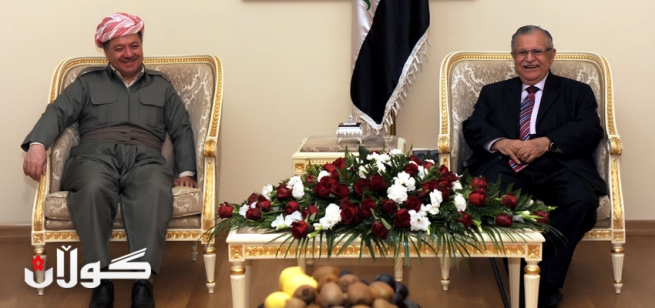 به‌سه‌رپه‌رشتی سه‌رۆك تاڵه‌بانی و سه‌رۆك بارزانی هه‌ردوو مه‌كته‌بی سیاسی (پ.د.ك) و (ی.ن.ك) كۆبوونه‌وه‌