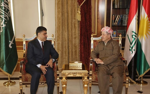 سەرۆكی هەرێمی كوردستان پێشوازی لە باڵیۆزی شانشینی سعوودیا لە عێراق كرد