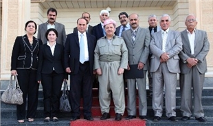 به‌ سه‌رپه‌رشتی بارزانی كوردانی سوریا یه‌كده‌گرنه‌وه‌