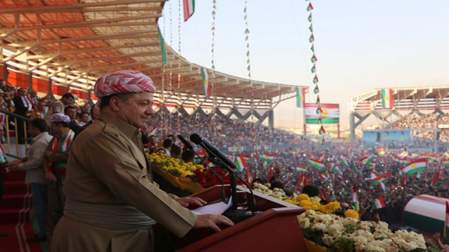 به‌ئاماده‌بوونی سه‌رۆك بارزانی له‌ زاخۆ بانگه‌شه‌ی پارتی به‌ڕێوه‌ده‌چێت