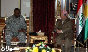 سه‌رۆكی هه‌رێمی كوردستان پێشوازی له‌ فه‌رمانده‌ی هێزه‌كانی ئه‌مریكا له‌ عیراق ده‌كات