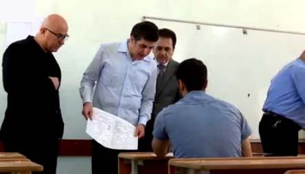 ئەمڕۆ  تاقیکردنەوەکانی پۆلی 12ی ئامادەیی دەستیپێکرد و سەرۆکوەزیرانی  هەرێمی کوردستان هۆڵێکی تاقیکردنەوەکانی بەسەر کردەوە