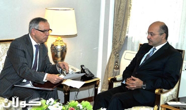 سه‌رۆكی حكومه‌تی هه‌رێمی كوردستان پێشوازی له‌ باڵیۆزی پۆڵه‌ندا له‌ عیراق كرد