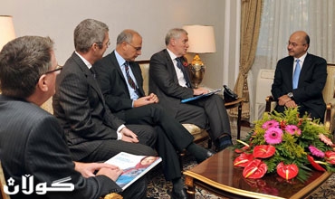 سه‌رۆكی حكومه‌تی هه‌رێمی كوردستان پێشوازیكرد له‌ باڵیۆزی به‌ریتانیا له‌عێراق و شاندێكی هاوڕێی