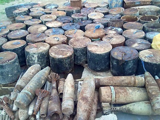  گوندەکانی خازر، ١٥٠٠ بۆمبیان لێ پووچەڵ کراوەتەوە 