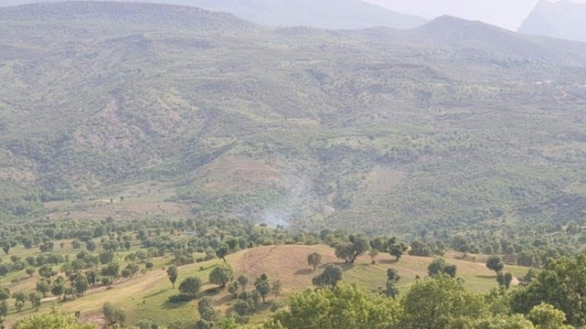 تورکیا بنکە و بارەگای پەکەکەی لە سنووری دێرەلووک بۆردومان کرد