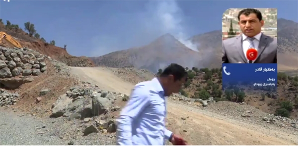 لەئەنجامی تۆپبارانکردنی سیدەکان لەلایەن ئێرانەوە پەیامنێری رووداویش بریندار بوو
