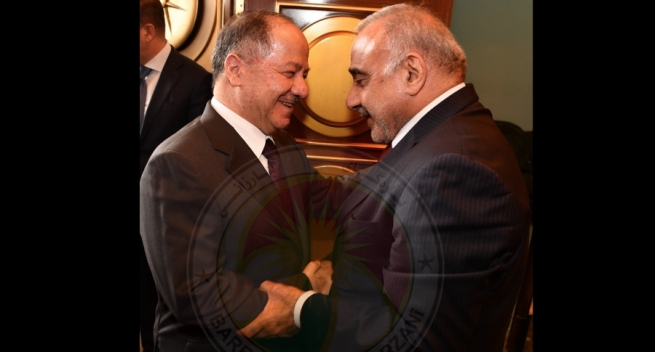  عادل عەبدولمەهدی: بارزانی سەرۆکی هەرێمی کوردستانە 