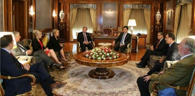  سه‌رۆك وه‌زیرانی هه‌رێمی كوردستان و ژماره‌یه‌ك په‌رله‌مانتاری به‌ڕیتانیا كۆبوونه‌وه‌ 