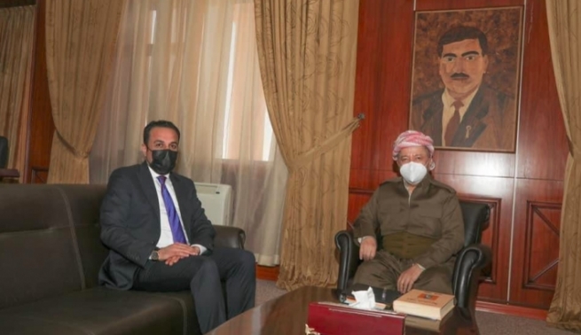 سەرۆک بارزانی لەپەیوەندییەکی تەلەفۆنیدا پیرۆزبایی دەستبەکاربوونی لەپارێزگاری هەولێر کرد