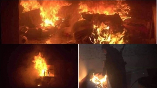 داعش وێنەی سووتاندنی دوو ماڵی كورد بڵاو دەكاتەوە