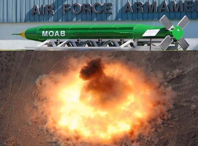 ئه‌مريكا به‌هێزترين بۆمبى وێرانكار كه‌ بەدایکی بۆمبەکان ناسراوه‌ بۆردومانى داعشي کرد