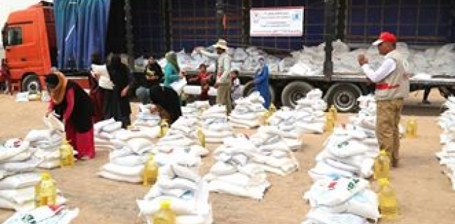  دەزگای خێرخوازیی بارزانی و WFP خۆراكی 6212 خێزان دابین دەكەن 