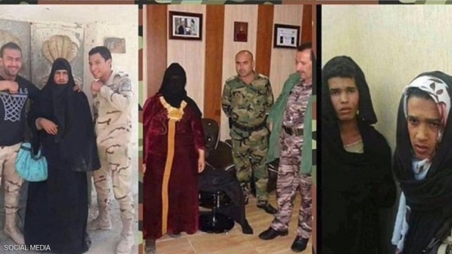 چەکدارانی داعش جل و ماکیاژی ژنان بەکار دەهێنن