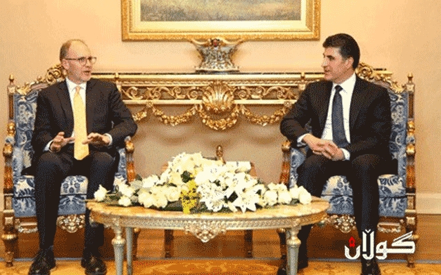  نێچیرڤان بارزانی و باڵیۆزی ئه‌مریكا باسی 