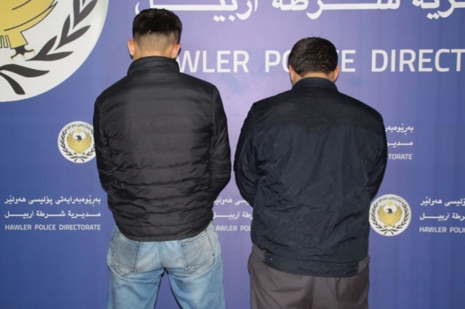 له‌ هه‌ولێر دوو كه‌س به‌هۆى دزینى تانكیی ئاو ده‌ستگیر كران