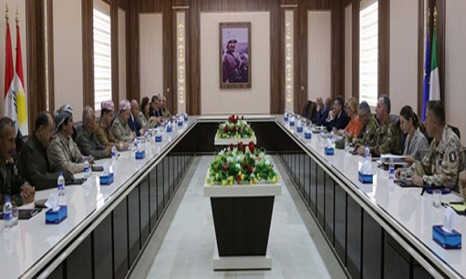  وەزیری بەرگری ئیتالیا: پێشمەرگە بەشێکە لە ئێمە و ئێمەیش بەشێکین لە پێشمەرگە