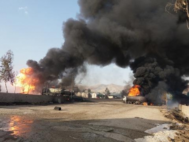 .. لە سلێمانی کۆگایەکی نەوت و گاز گڕی گرت
