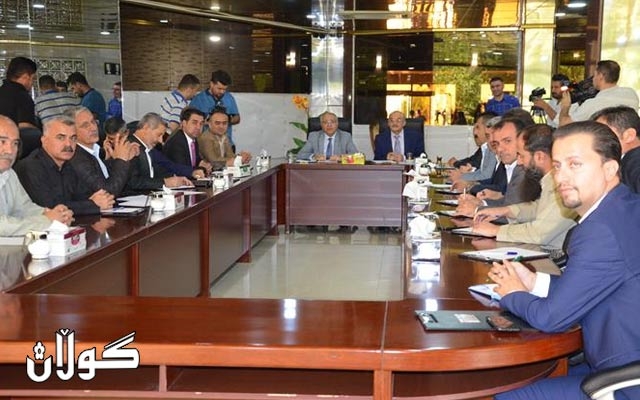 لایەنە سیاسییەكانی هه‌ڵه‌بجه‌ لە كۆبوونه‌وه ‌دان