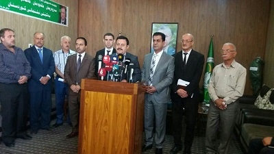  	 حزبە کوردستانییەکان لە دەشتی نەینەوادا پاڵپشتیان بۆ ریفراندۆم دووپات کردەوە