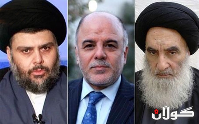  عەبادی لەگەڵ موقتەدا سەدر و سیستانی کۆدەبێتەوە 