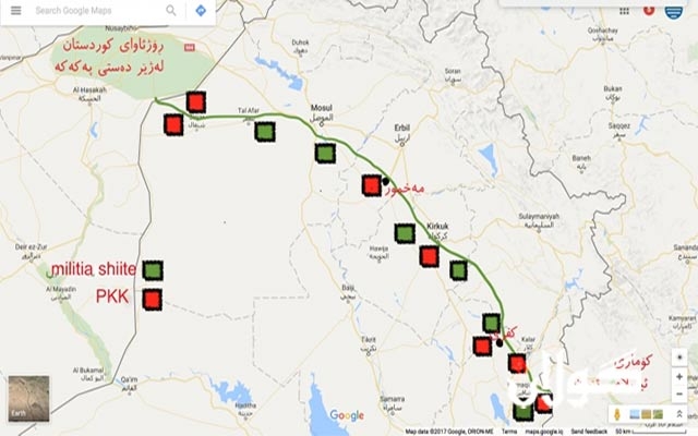 پەکەکە پردێکی زەمینی بۆ ئێران دەکاتەوە تاوەکوو بە سنوورەکانی سووریا بگات