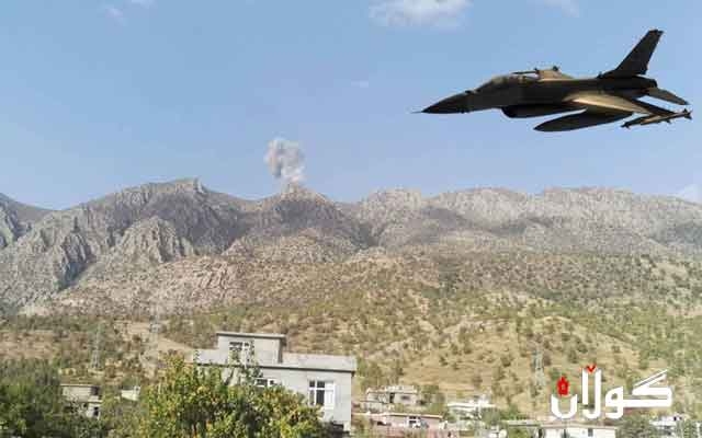 فڕۆكە جەنگییەكانی توركیا بنكە و بارەگاكانی پەكەكە لە بناری قەندیل بۆردومان دەكەن