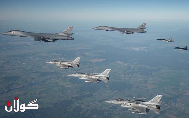 ئەمریکا دەیان فڕۆکەی جەنگی دەگوازرێتەوە بۆ پۆڵندا