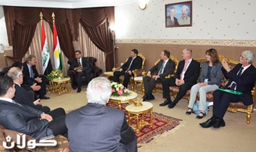 فه‌لاح مسته‌فا پێشوازی له‌ به‌رپرسی نووسینگه‌ی بازرگانی ئه‌ڵمانی و نوێنه‌رانی 12 كۆمپانیای ئه‌و وڵاته‌ كرد