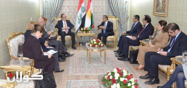 فەلاح مستەفا پێشوازی لە شاندێكی وڵاتی پۆڵەندا كرد